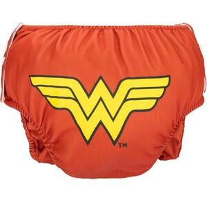 Simple Being Adjustable Snap Reusable Swim Diaper Double Gusset DC Wonder Woman